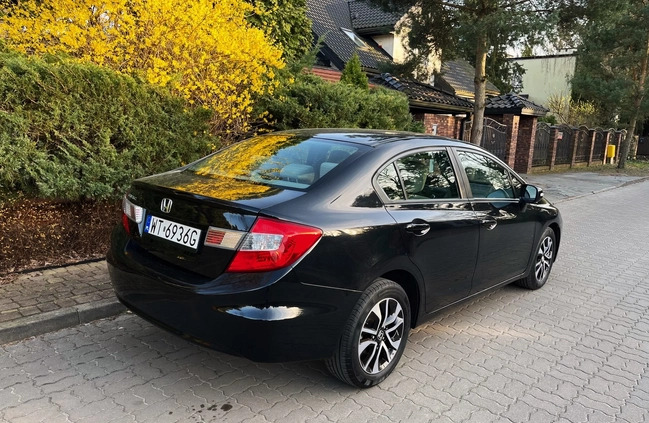 Honda Civic cena 46900 przebieg: 49835, rok produkcji 2016 z Warszawa małe 497